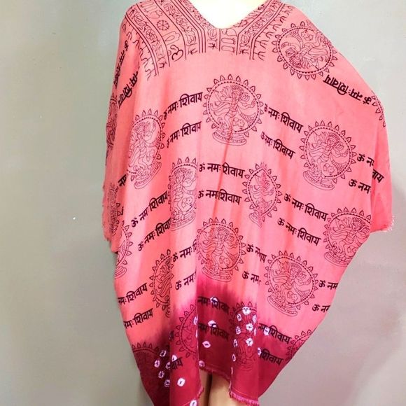 WorldMarket distressed edges    ethnic wrap with sleeves, sz OS - Picture 5 of 5